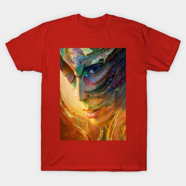 Fantastic woman portrait T-Shirt by rolffimages